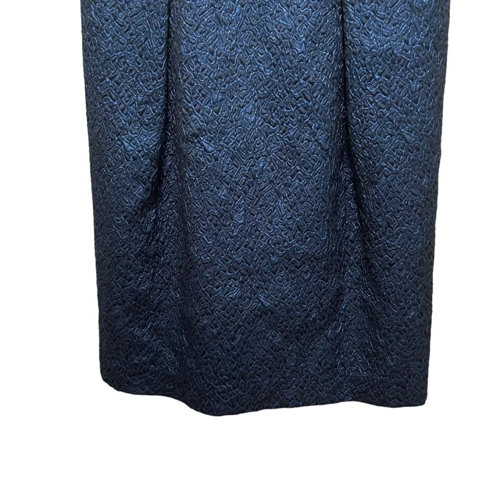 Carmen Marc Valvo A Line Sleeveless Mini Dress Blue Size 10 - Picture 2 of 8
